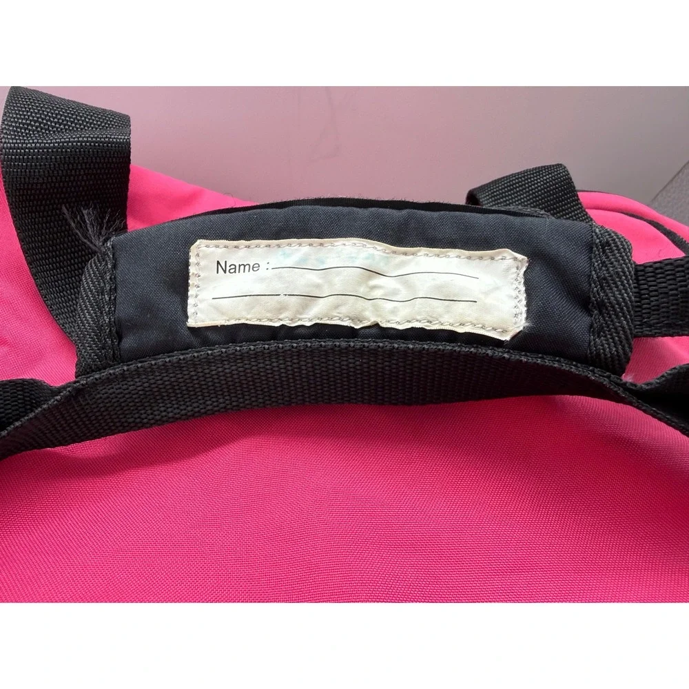Nike Duffel Bag Hot Pink Black Gym Sports Beach Travel Training Shoulder Strap